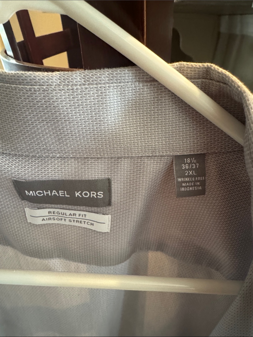 Michael Kors Men's Light Gray Shirt Jacket